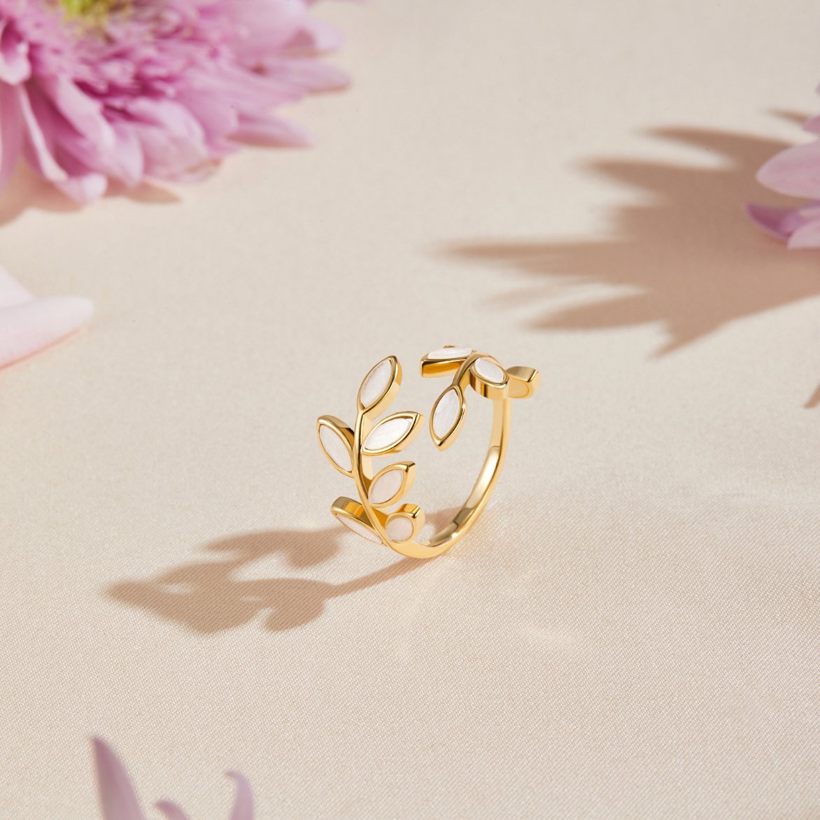 Gouden Leaf Ring