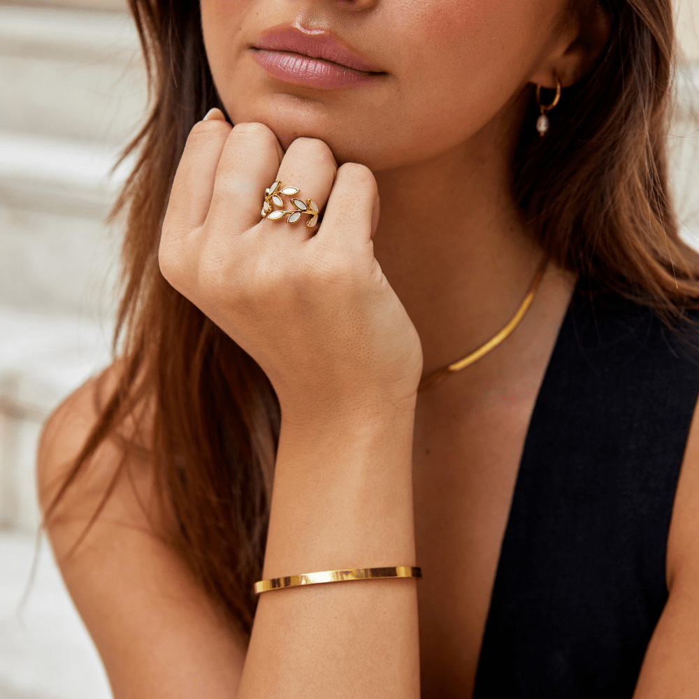 Gouden Leaf Ring