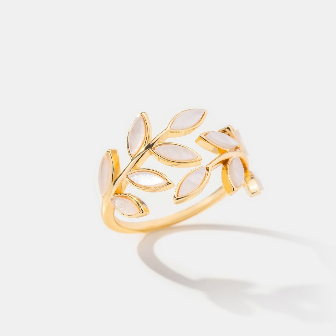 Gouden Leaf Ring