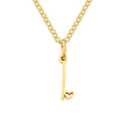 Gouden Letter & Hartje Ketting