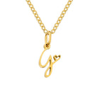 Gouden Letter & Hartje Ketting