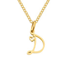Gouden Letter & Hartje Ketting