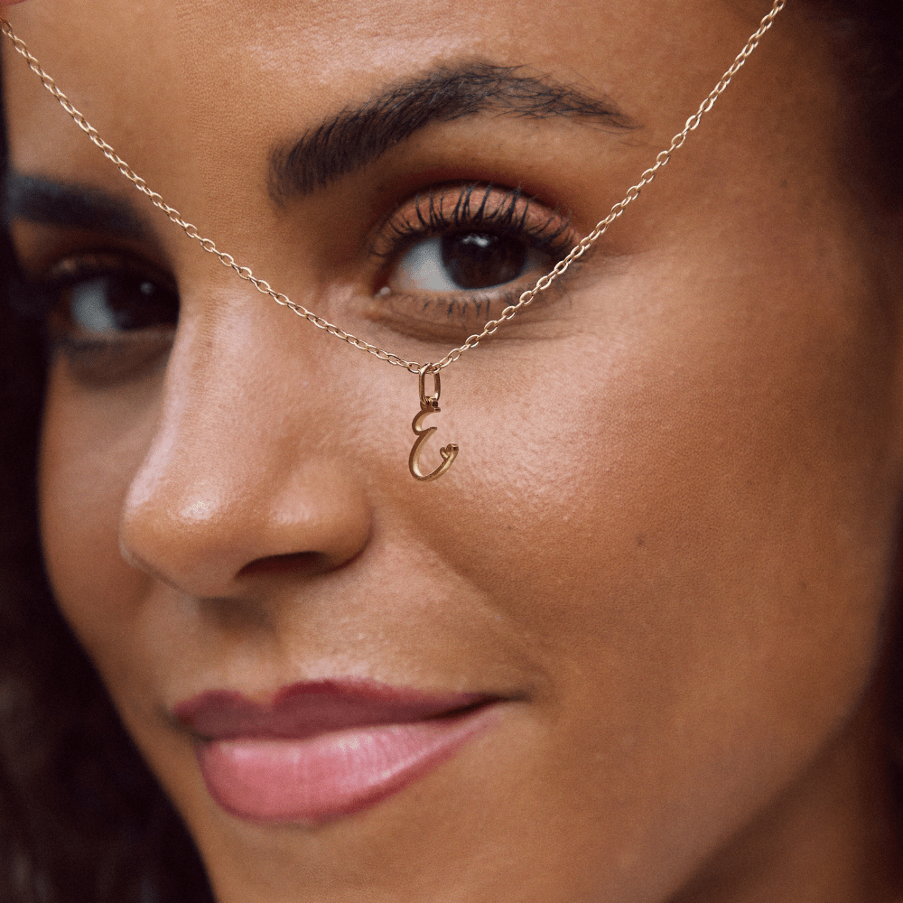 Gouden Letter & Hartje Ketting
