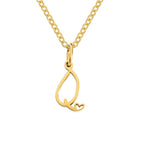 Gouden Letter & Hartje Ketting