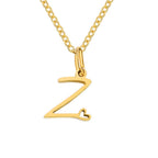 Gouden Letter & Hartje Ketting