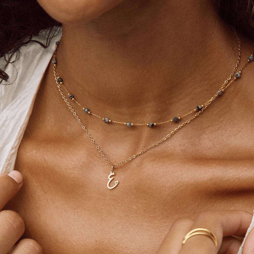 Gouden Letter & Hartje Ketting Secundaire afbeelding
