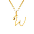 Gouden Letter & Hartje Ketting