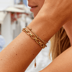 Gouden Schakel Armband