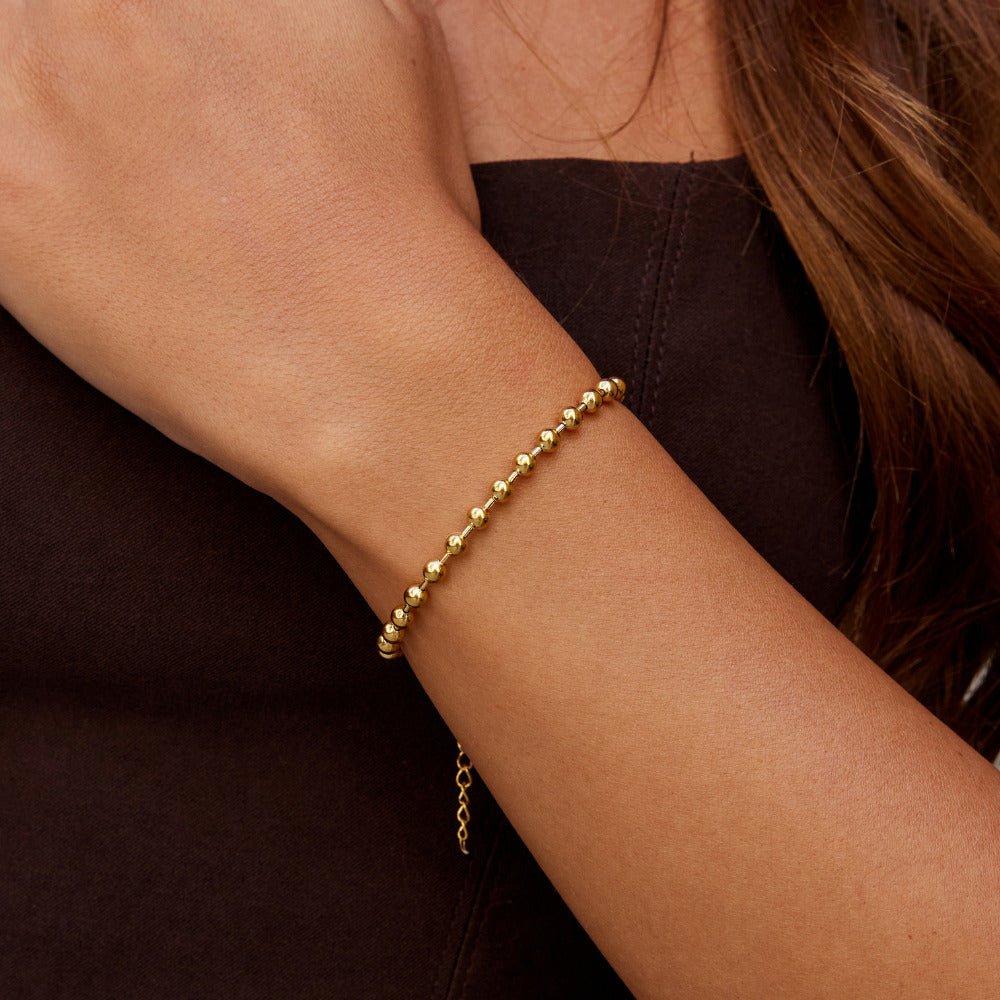 Gouden Lulu Bead Armband
