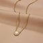 Gouden Monet Kristallen Ketting