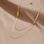 Gold Multi-Gelaagde Ketting  Ketting