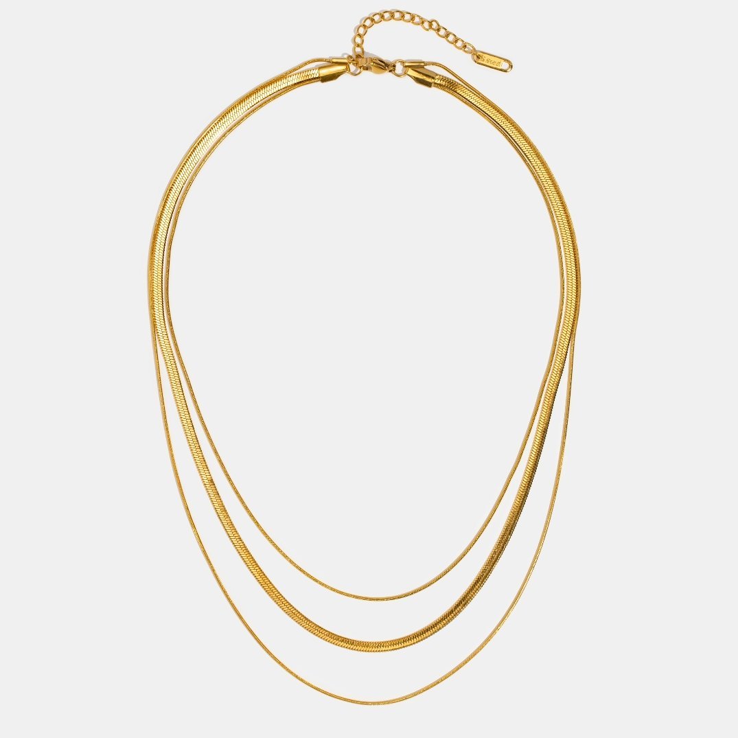 Gold Multi-Gelaagde Ketting  Ketting