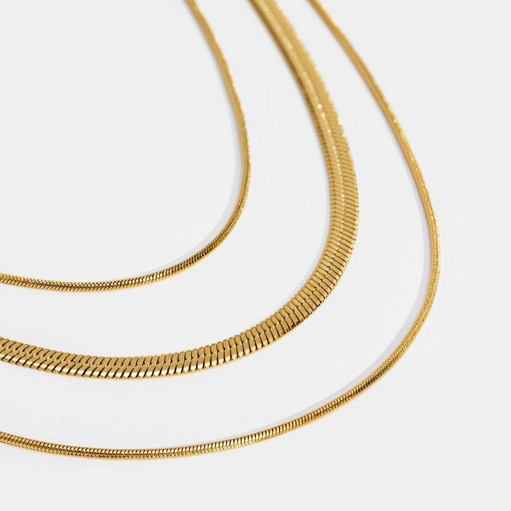 Gold Multi-Gelaagde Ketting  Ketting