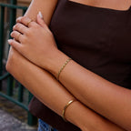 Gouden Swirl Link Ketting Armband