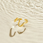 Gouden Wave Ring