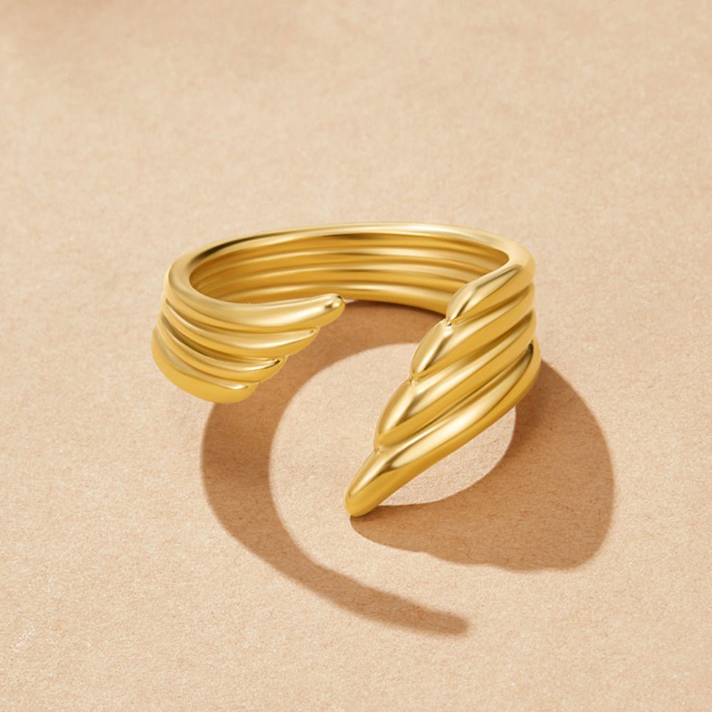 Gouden Angel Wing Wikkel Ring