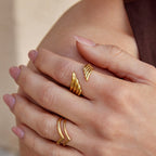 Gouden Angel Wing Wikkel Ring