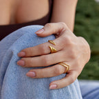 Gouden Angel Wing Wikkel Ring