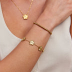 Gouden Klavertjes Armband