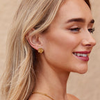 Gouden Clover Oorbellen