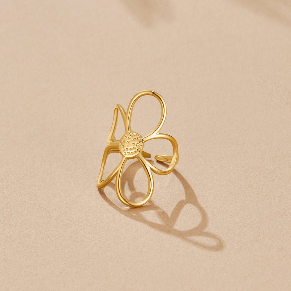 Gouden Daisy Flower Ring