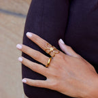 Gouden Daisy Flower Ring