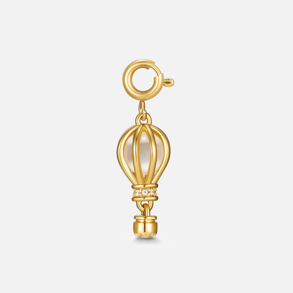 Gouden Hot Air Balloon Bedel Hoofdafbeelding
