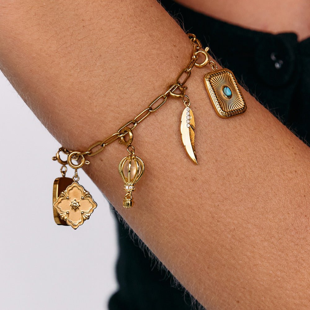 Gouden Hot Air Balloon Bedel
