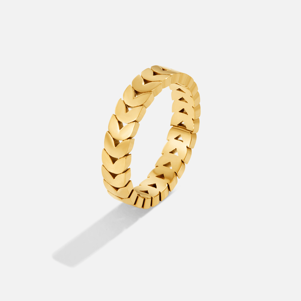 Gouden Olive Leaf Ring
