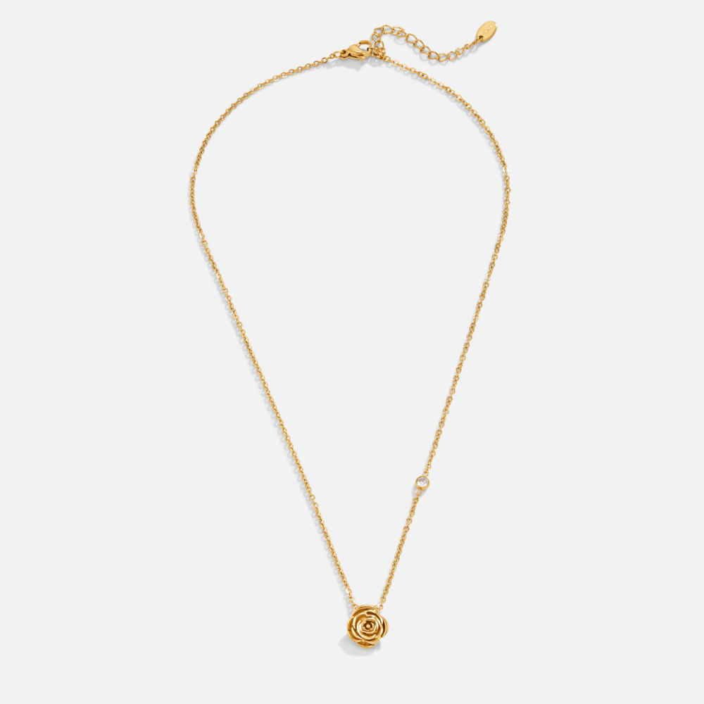 Gouden Rose Hanger Ketting