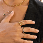Gouden Waves Wikkel Ring