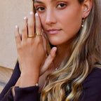 Gouden Wildflower Infinity Ring