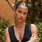 Gouden Green Amazonite Hanger Ketting