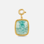 Gouden Green Amazonite Stone Charm