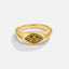 Gouden Green Arizona Kristallen Ring
