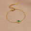Gouden Green Emerald Kristallen Armband