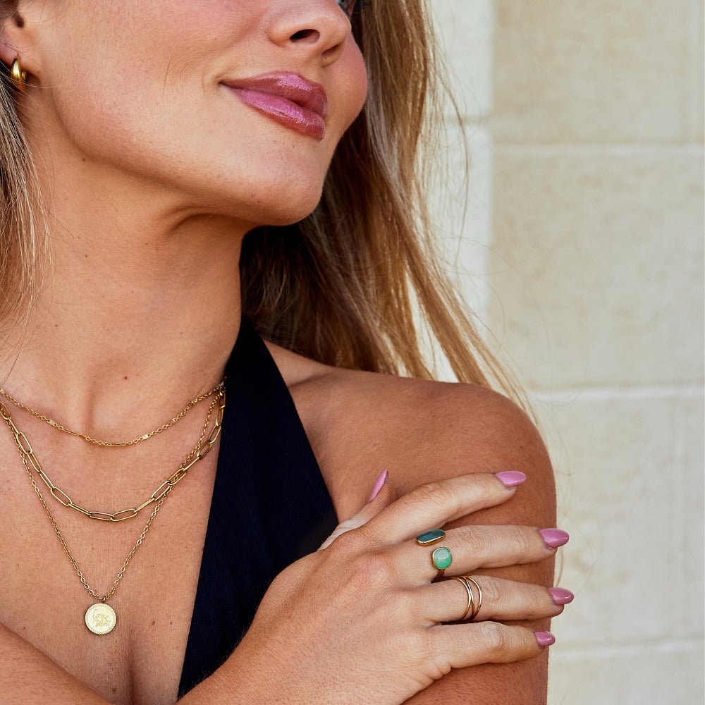 Gouden Green Willow Wikkel Ring