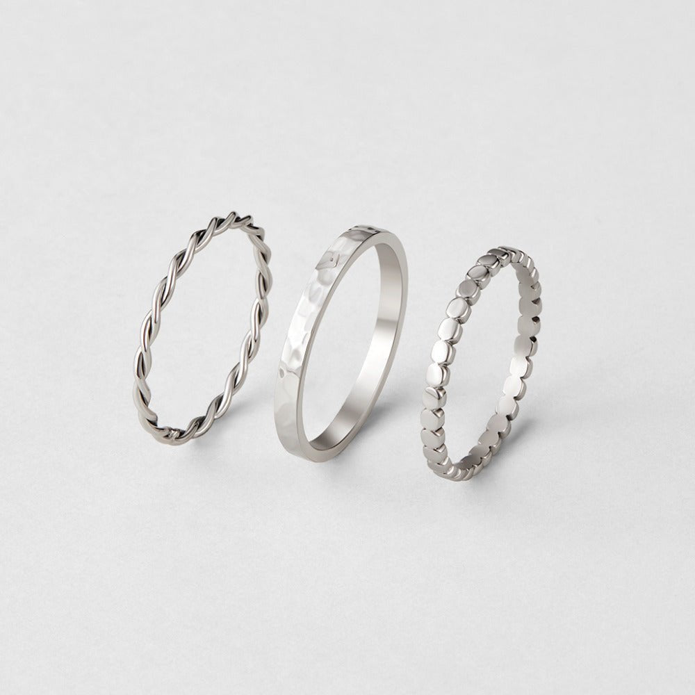 Hella Zilveren Stacked Ring