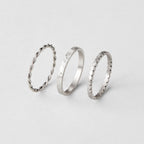 Hella Zilveren Stacked Ring