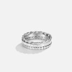 Hella Zilveren Stacked Ring