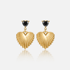 Hera Gouden Heart Drop Oorbellen