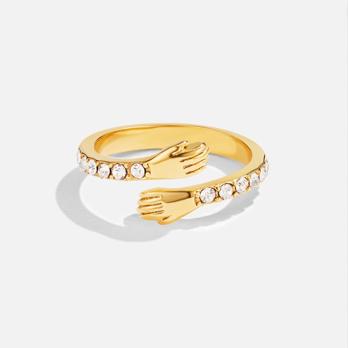 Hug Me Forever' 18K Gouden Ring Hoofdafbeelding