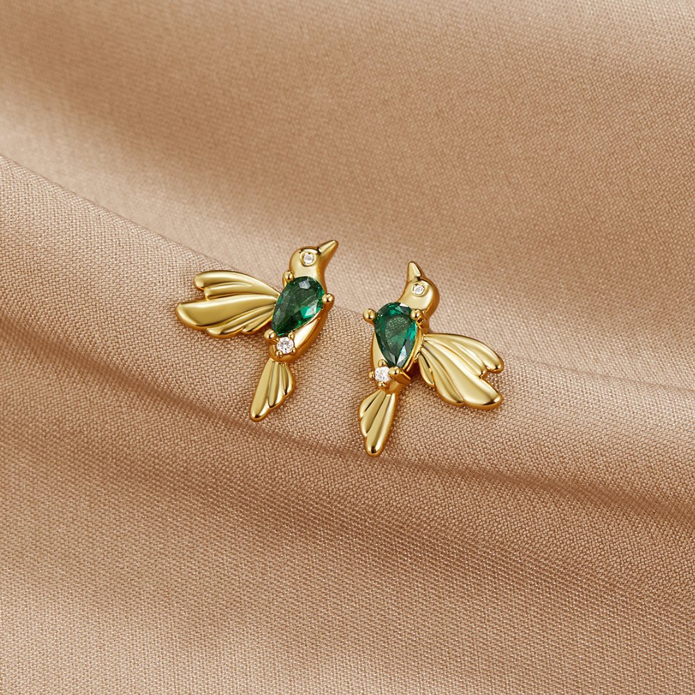 Hummingbird Knopjes Oorbellen