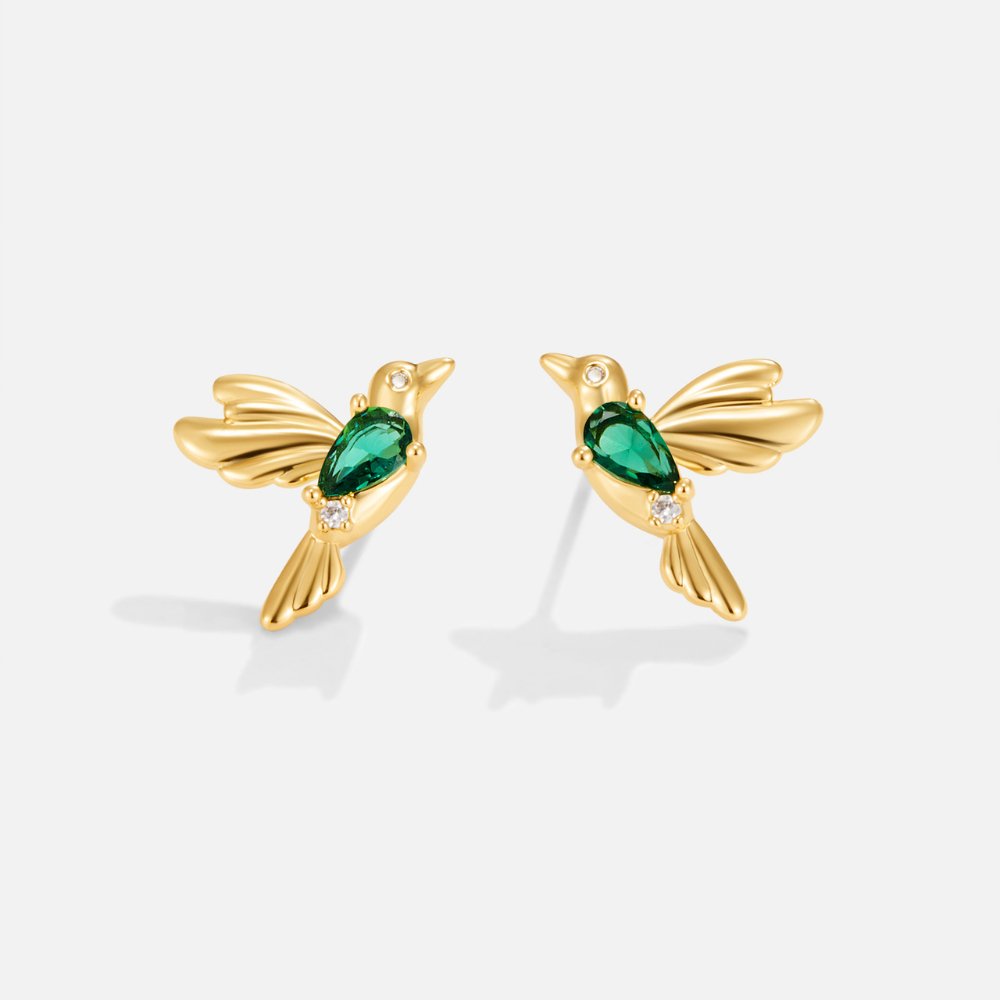 Hummingbird Knopjes Oorbellen