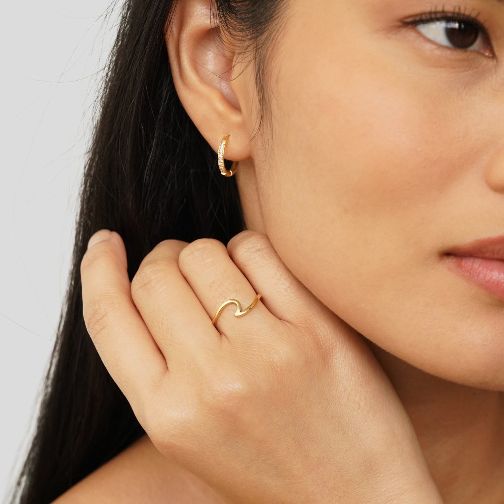 Imari Gouden Wave Ring