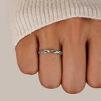 Infinity Zilveren Twist Ring