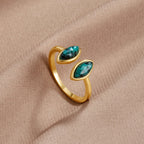 Jade Green Wikkel Ring