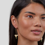 Jade Parel & Petal Drop Oorbellen