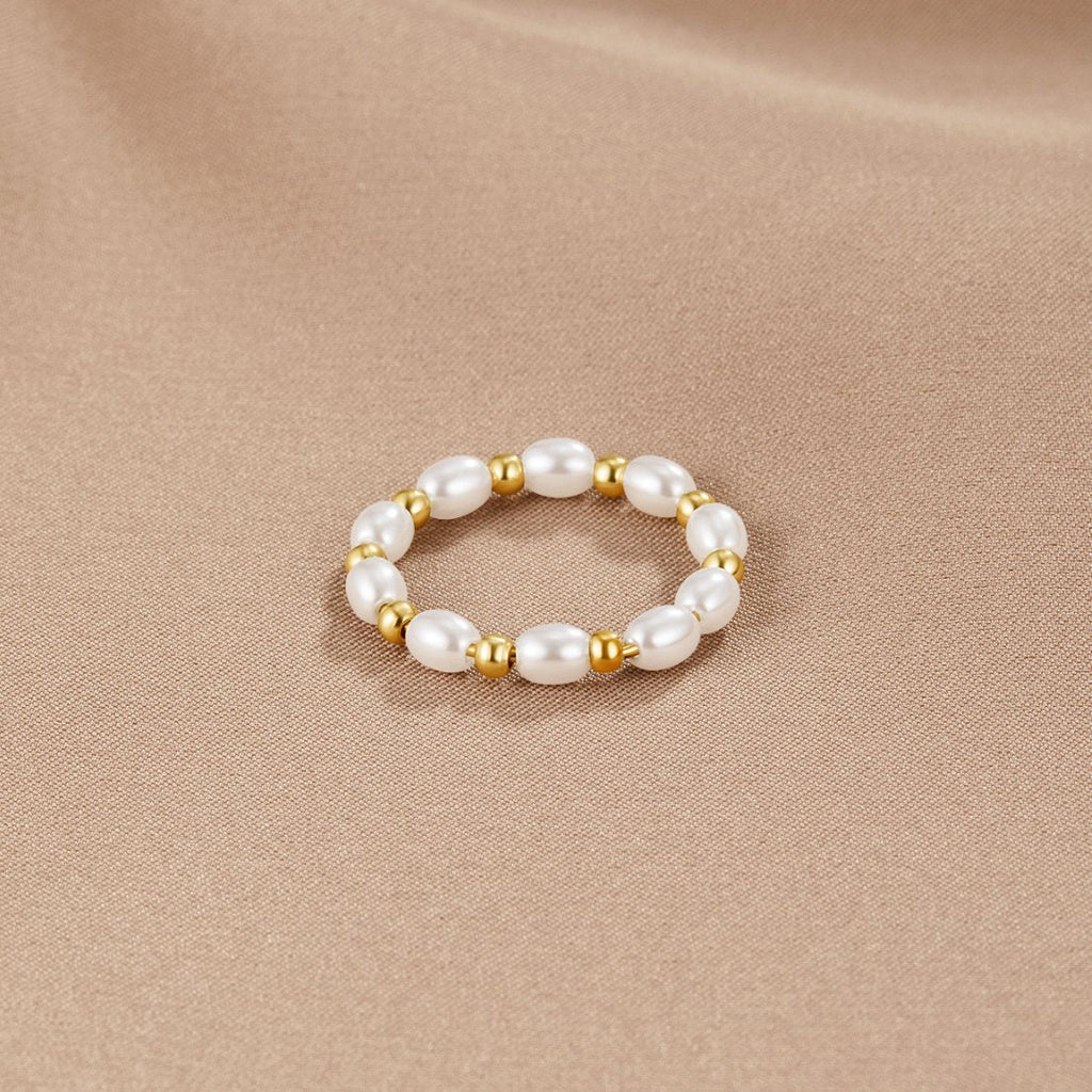 Kai Mini Parel Ring 18K Goud Verguld