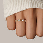 Kai Mini Parel Ring 18K Goud Verguld